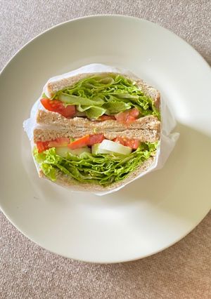 Foto resep Healthy breakfast: veggie toast