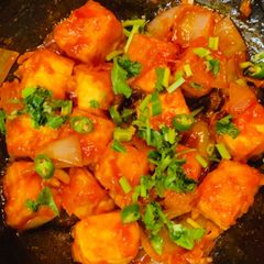 A picture of Super easy chilli paneer.