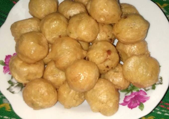 Resep Bola2 Tahu+putih telur modal 15 rb, Lezat