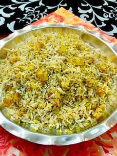 عکسی از دستور سیب پلو ساده