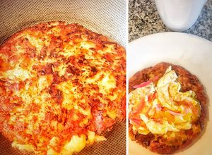 Una foto de Frittata de papa 🥔: Desayuno Fit : para acompañar la proteína (Huevos)