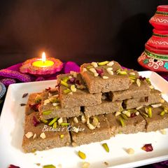 A picture of Horse Gram & Basil Seeds Burfi.