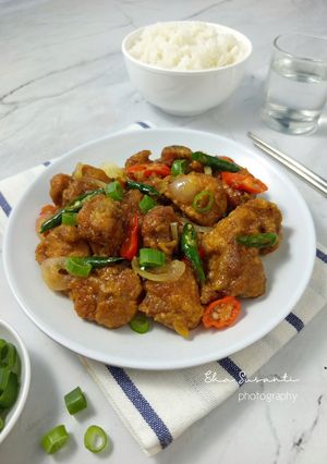 Foto resep Ayam Goreng Saus Tiram