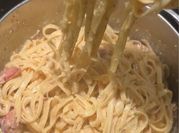 A picture of smoked sausage pasta