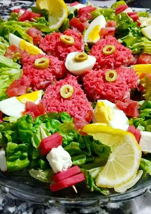 صورة لوصفة سلطة بسيطة ومتنوعة(4) 😋