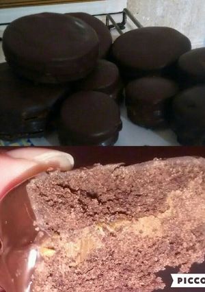 Una foto de Alfajor de chocolate