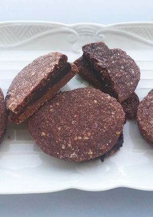 A picture of Chocolate Ganache Wafers.
