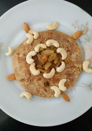 A picture of Sweet Prantha of Sattu.