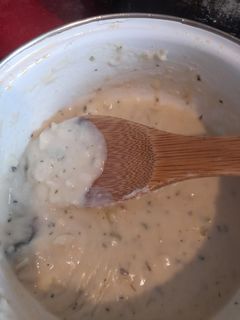 Una foto de Salsa Blanca con Champiñones