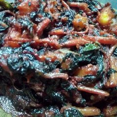 A picture of Laal shak(red amarnath).