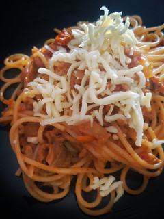 Una foto de Spaghetti Bolognese Funghi Porcini