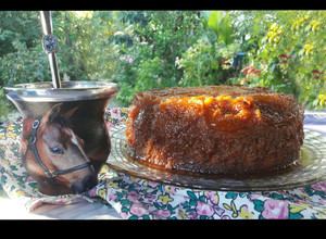 Una foto de Torta invertida de higos😮