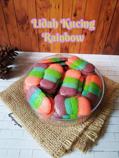 Foto resep 213. Lidah Kucing Rainbow 🌈
