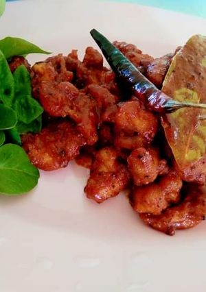 รูปของ ไก่ทอดคลุกซอสมาซาล่า