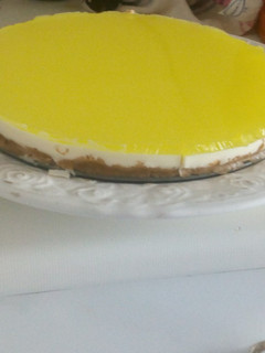 Una foto de Tarta de queso con limón