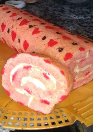 Una foto de Roll cake colorido