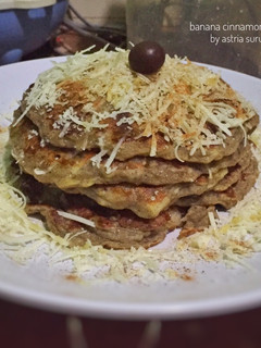 Foto resep Banana cinnamon pancake