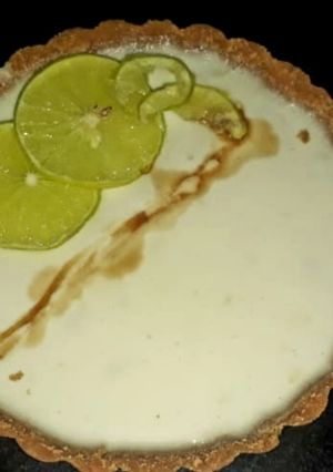 A picture of No bake lemon cheese cake.