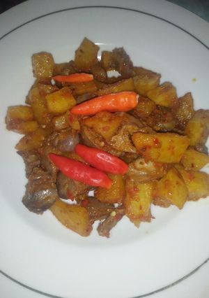 Foto resep Sambal goreng Kentang hati pedas