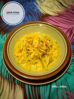 Foto resep 9. Sayur Pepaya Muda Kuah Santan