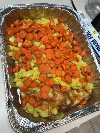 Easy Steps Make|Recipe} Baked Chicken w/ potatoes and carrots Anti-Fail