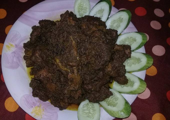 Rendang daging sapi (dijamin empuk dan gurih)