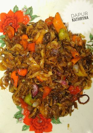 Foto resep Tumis bawang + ebi