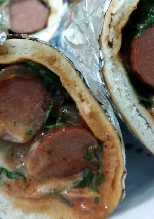 صورة لوصفة ساندوش السجق 🍔😋