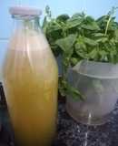 Jugo de naranjas, jengibre y albahaca 🍊