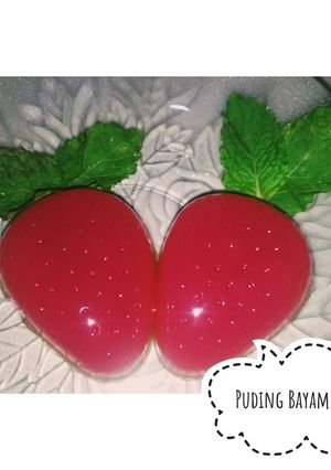 Foto resep Puding Bayam Merah