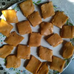 Kesariya kaju katli A picture of Kesariya kaju katli.