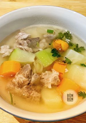 Hình của món Canh Xương Hầm Susu Cà Rốt.