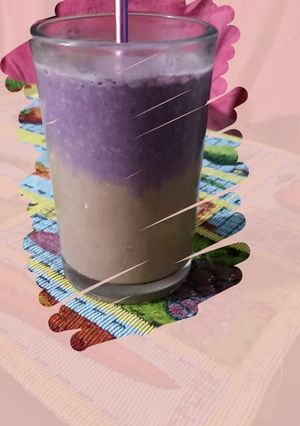 Una foto de Licuado bicolor