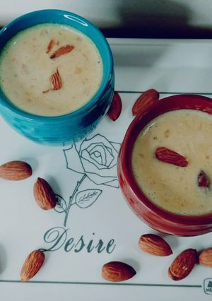 A picture of Badam milk.