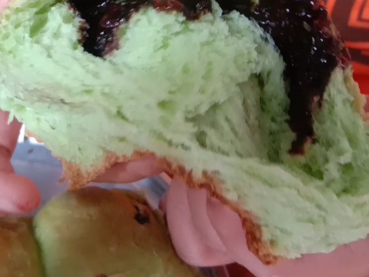  Resep bikin Roti Sobek Pandan Coklat (Terigu Protein Sedang) Baking Pan yang sempurna