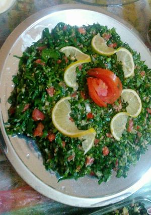 صورة لوصفة تبولة السبانغ