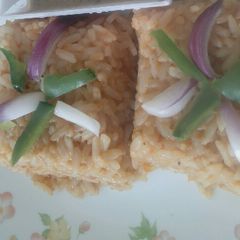 A picture of Mexican rice.