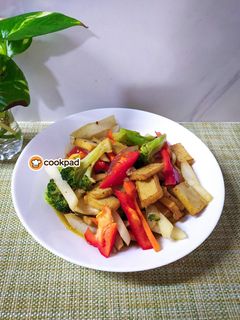 Gambar Lobak Putih Goreng Sos Tiram