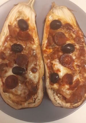 Une photo de Aubergines farcies façon pizza