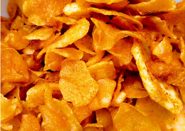 Recipe of Crispy potato chips in 23 Minutes for Mom