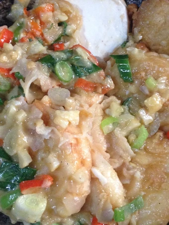 Cara Mudah Membikin Resep Tofu saus telur asin pedas yang Sempurna Anti Ribet, Mantap