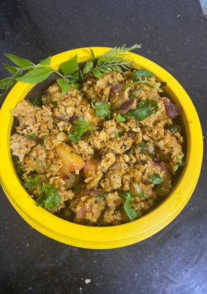A picture of Chapati upma.