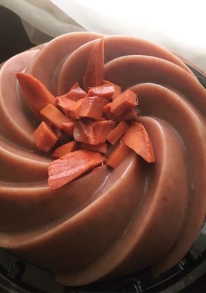 Una foto de Gelatina de mamey
