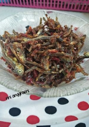 Foto resep Sambal teri kering pedas