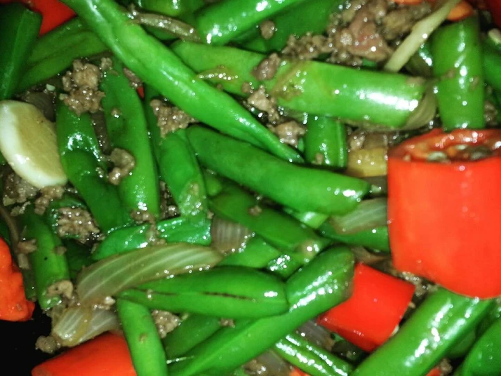 Cara Gampang Membuat Resep  Tumis buncis daging cincang yang Enak, Bisa Manjain Lidah