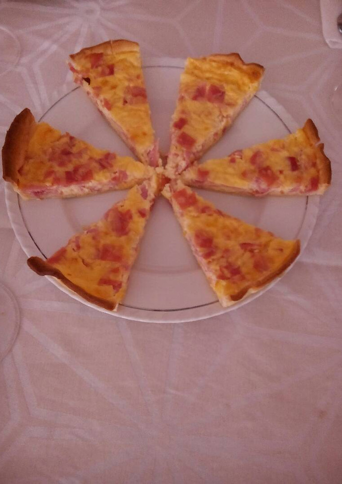 Una foto de Quiche que jamón y queso