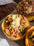 High Protein Low Carb Spaghetti Squash!