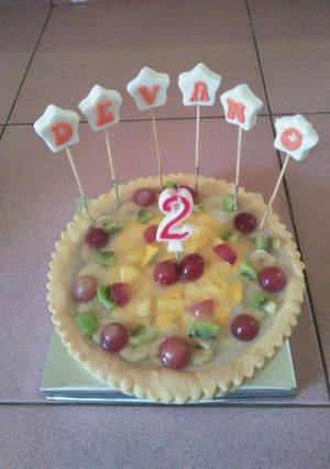Foto resep Pie buah segar jumbo (Ultah)