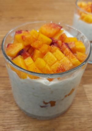 Barackos krémes gyümölcsrizs recept fotója
