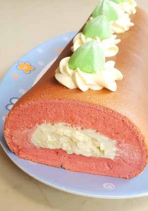 Foto resep Strawberry Japanese Rollcake #BikinRamadanBerkesan